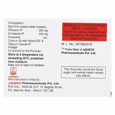 Ofler OZ Tablet 10'S - Bacterial Infections-Qui