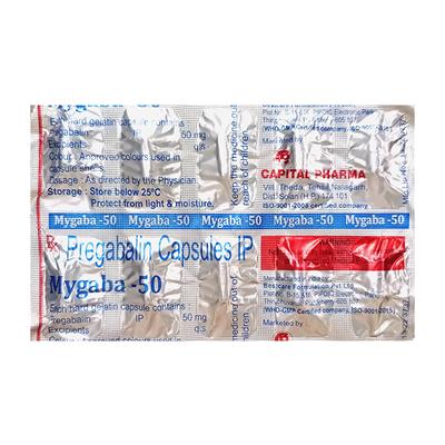 MYGABA 50 Capsule 10's - Neuropathic Pain-Dru