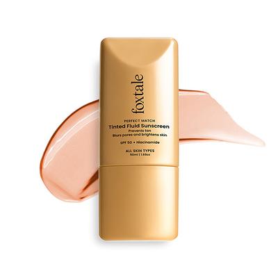 Foxtale Perfect Match Tinted Fluid Susncreen (Nude) 50 ml - Body Sunscreen