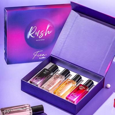 Mcaffeine Fien Rush Perfume Gift Set For Women-12 Hrs Longlasting EDP- Vanilla Muse, Cherry Wine 20Ml Each 4's - Women Perfumes (Edt/Edp)