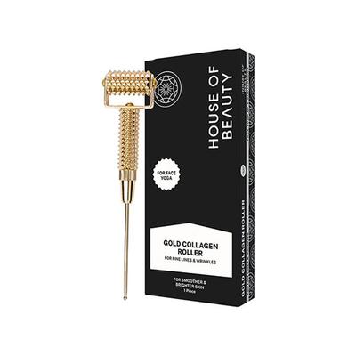 House of Beauty Gold Collagen Roller with Acupressure Point Press For Plumping & Fine Lines 1's - Massagers