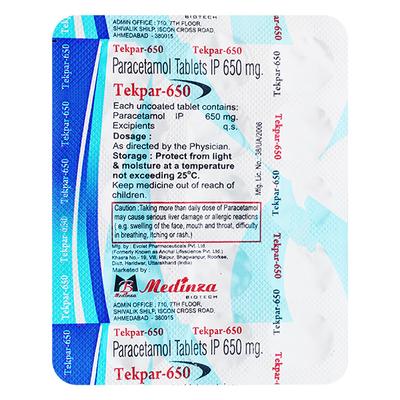 TEKPAR 650 Tablet 15's - Ulcer/Reflux/Flatulence-Aaa