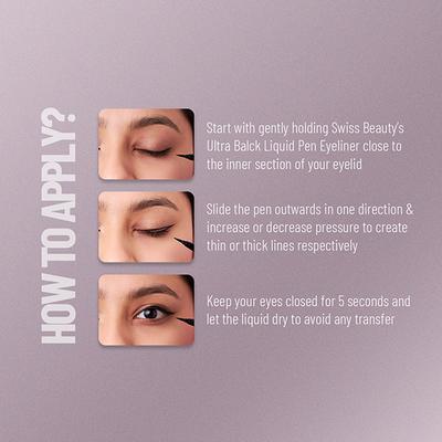 Swiss Beauty Ultra Black Liquid Pen Eyeliner 0.8 ml - Eyeliners