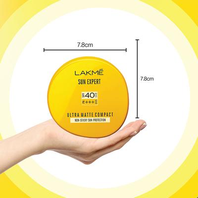 Lakme Sun Expert Ultra Matte SPF 40 PA+++ Compact-For Indian Skin 7 gm - Face Sunscreen