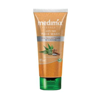 Medimix Ayurvedic Anti Tan Alove Vera And Tanaka Face Wash 100 ml - Face Washes