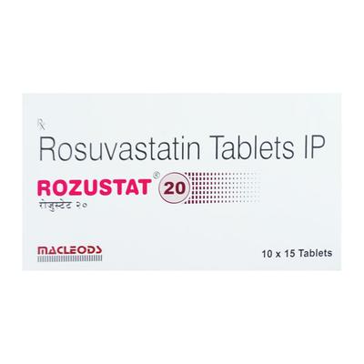 ROZUSTAT 20 Tablet 15's - High Cholesterol-Dys