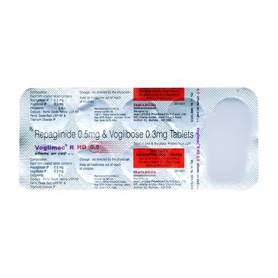 VOGLIMAC R HD 0.5 Tablet 10's - Diabetes-Ant