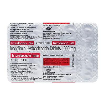 INZOBOON 1000 Tablet 10's - Diabetes-Ant