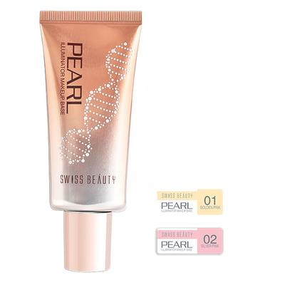 Swiss Beauty Pearl Illuminator Makeup Base - (02 Silver Pink) 35gm - Primer