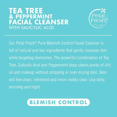 Petal Fresh Tea Tree Blemish Control Facial Cleanser With Salicylic Acid 200 ml - Scrubs & Exfoliants