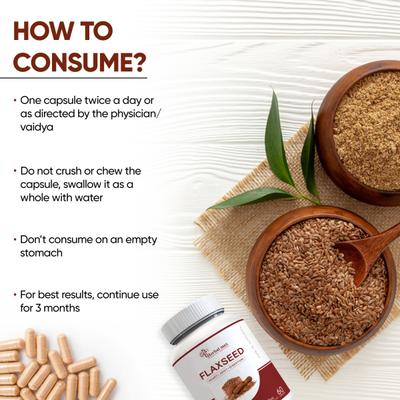 Herbal Max Flaxseed Capsules 60's - Omega Fish Oil Fatty Acids