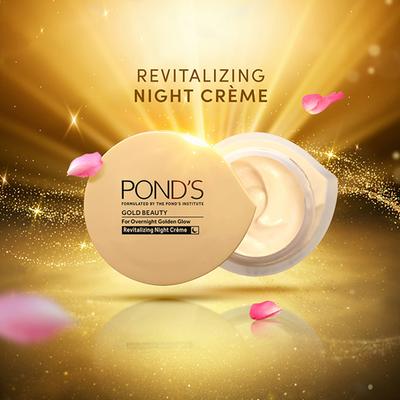 Pond's Gold Beauty Night Cream 35 gm - Face Moisturizers