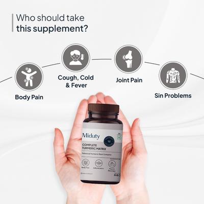 Miduty Complete Turmeric Matrix Capsule 30's - Vital Health