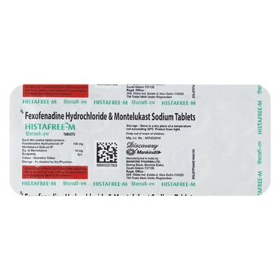 Histafree M Tablet 10'S - Allergies-Ant