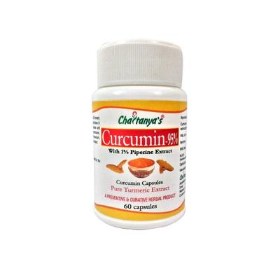 Chaitanya's Curcumin-95% Capsule 60's - Herbal Dietary Supplement