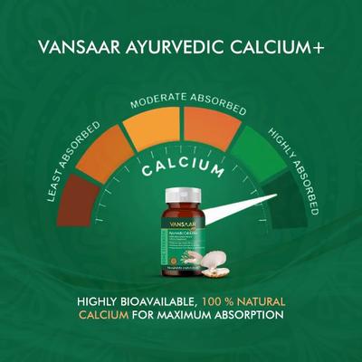Vansaar 45+ Ayurvedic Calcium+ Tablets 60's - Speciality Medicines