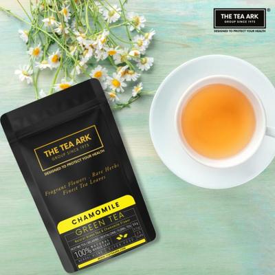 The Tea Ark Green Tea Powder - Organic Chamomile 50 gm (Pouch) - Green/Herbal Teas