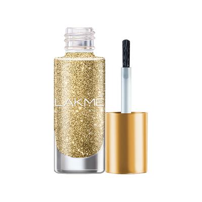 Lakme Glitterati Nail Golden Glow 6 ml - Nail Polish