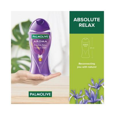 Colgate-Palmolive, Palmolive Body Wash Aroma Absolute Relax, Bottle, Shower Gel with 100% Natural Extracts 250 ml - Shower Gels & Body Wash