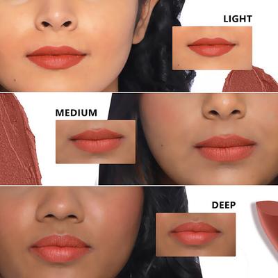 Plum Matterrific Lipstick Peach Please - 122 (Peachy Brown Nude) 4.2 gm - Lipsticks