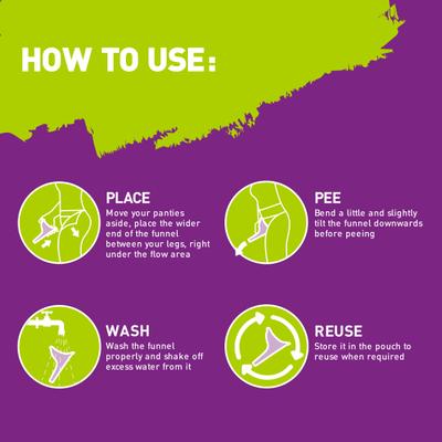 Peebuddy Ladies Stand and Pee Reusable Urination Funnel (Pack of 2's) - Intimate Care