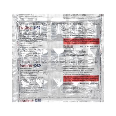 ESOFINE DSR Capsule 15's - Ulcer/Reflux/Flatulence-Aaa