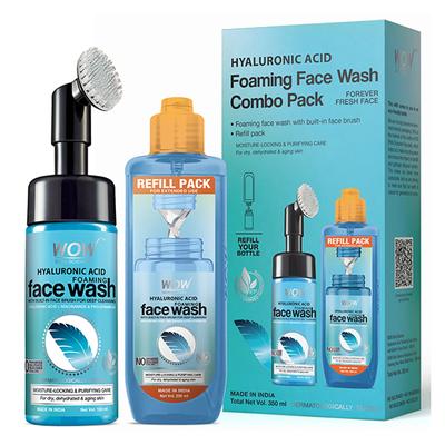WOW Skin Science Hyaluronic Acid Foaming Face Wash Combo Pack 1's - Face Washes