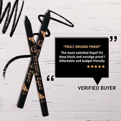 Matt Look dreamy Eyes Smooth Glide Kajal with Sharpner, Eye Makeup, Deep Black 1.3 gm - Kajal & Kohls
