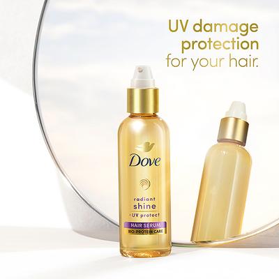 Dove Radiant Shine + UV Protect Hair Serum for Dry & Frizzy Hair 100 ml - Hair Serums
