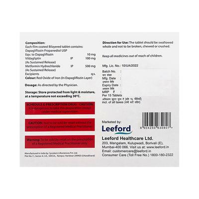 DAPAFORD 10 VDM Tablet 15's - Diabetes-Ant