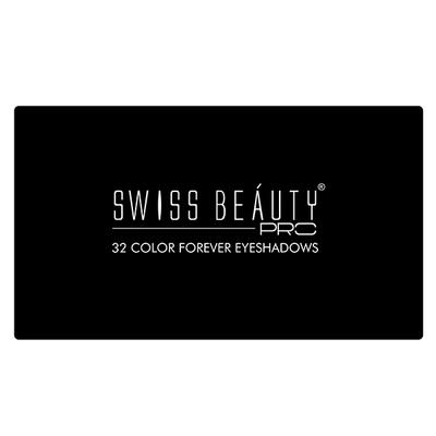 Swiss Beauty Pro 32 Color Forever Eyeshadows - Paris Fashion 24 gm - Eyeshadow, Bases & Primers