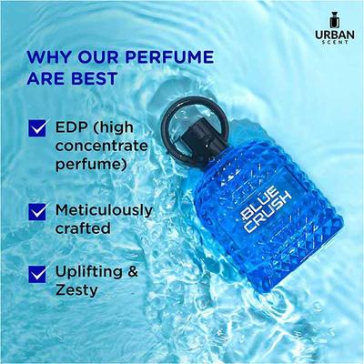 Lyla Blanc Urban Scent Blue Crush Long Lasting Perfume For Men 100 ml - Men Perfumes (Edt/Edp)