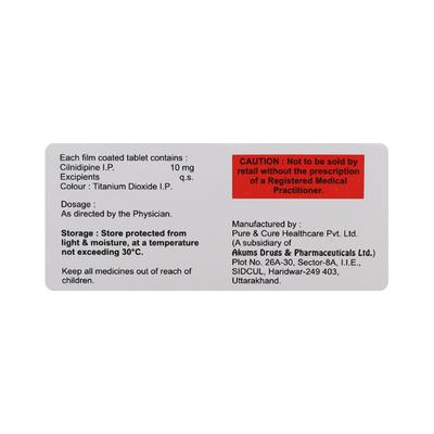 Natcocil 10mg Tablet 10'S - Hypertension-Cal