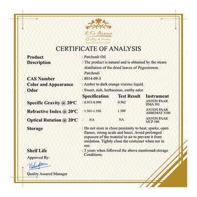 R.K's Aroma Essential Oil - Patchouli 10 ml - Essential Oils