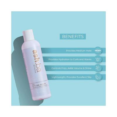 Ashba Botanics Curl Styling Serum for Curly Wavy Hair 237 ml - Hair Serums