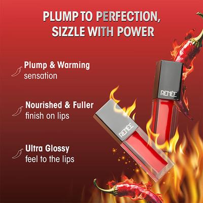 Renee Hot Sauce Plumping Lip Gloss - Hot Red Tobasco 3 ml - Lip Glosses