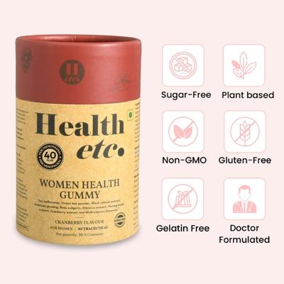 Health etc. Women Health Gummy - Cranberry Flavour 30's - Women Health