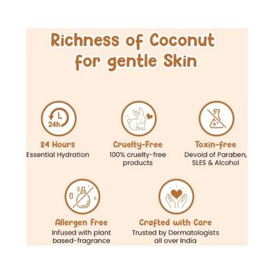 Mother Sparsh Milky Daily Moisturizing Coco Rich Baby Lotion, Milk Protein & Shea Butter 200 ml - Creams, Lotions & Oils