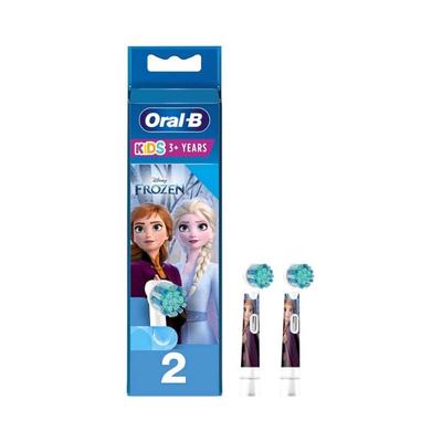 Oral B Kids Electric Rechargeable Toothbrush Heads Replacement Refills, Featuring Disney Frozen Characters 2's - Toothbrushes