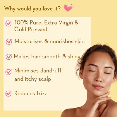 Wishcare 100% Pure Cold Pressed Castor Oil - Strengthens Hair Roots - Moisturizes Skin (200ml) - Hair Oils