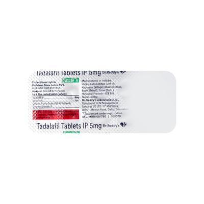 Tazzle 5mg Tablet 10'S - Impotence/Erectile Dysfunction (Ed)
