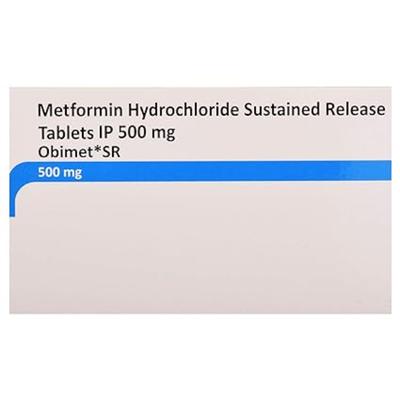 Obimet SR 500mg Tablet 15'S - Diabetes-Ant