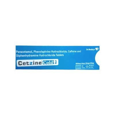 CETZINE COLD Tablet 10's - Cough And Cold-Cou