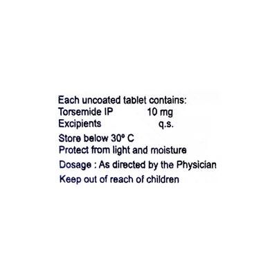 Torget 10mg Tablet 10'S - Hypertension-Diu
