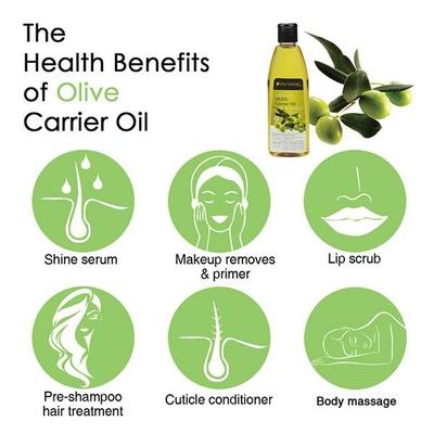 Soulflower Coldpressed Olive Carrier Oil Pure & Natural Vitamin E 225ml - Hair Oils