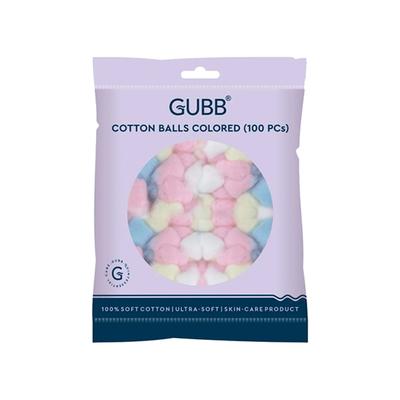 Gubb Coloured Cotton Balls - 100 Pcs 1's - Cotton Balls