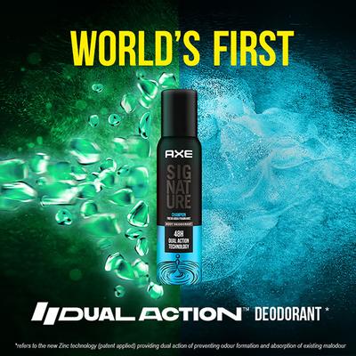 Axe Signature Champion Fresh Aqua Frgrance 72H Dual Action Technology Body Deodorant 154ml - Men Deodorants/Roll-Ons