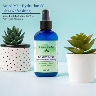 Glamveda Men Beard Mist Hydrating and Ultra Refreshing Beard Spray 200 ml - Face Mists