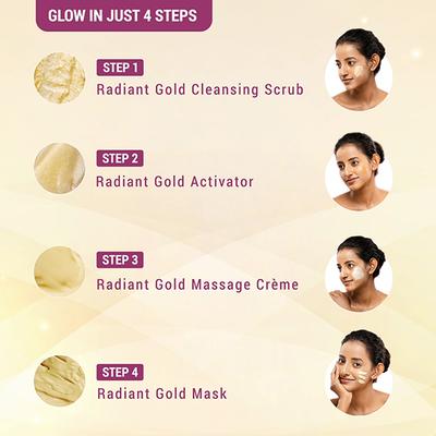 Lotus Herbals Radiant Gold Cellular Glow 5 In 1 Facial Kit 1's - Facial Kits