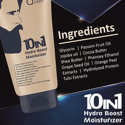 Qraa Men 10 In 1 Hydra Boost Moisturizer With 24H Moisturization Combo Pack 2's - Face Washes